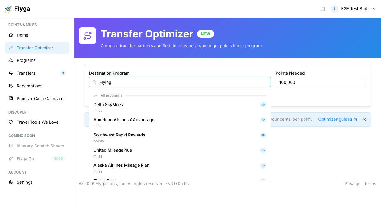 Search dropdown with results